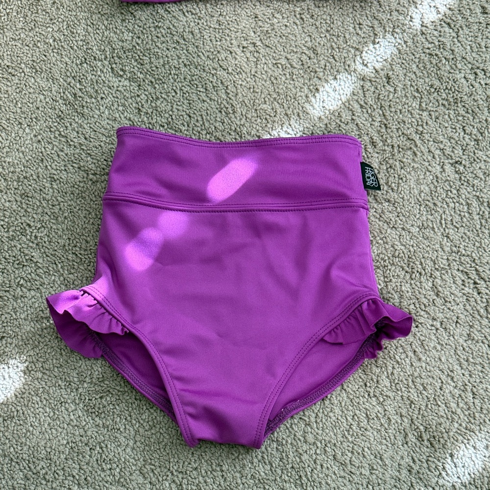 TIGER FRIDAY Purple High-Waisted dance bottoms